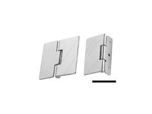 Charnière laiton chromé fixation goujons 65x55 mm