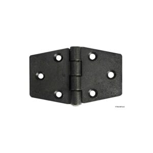 Charnière nylon reinforcé noir 98x65 mm
