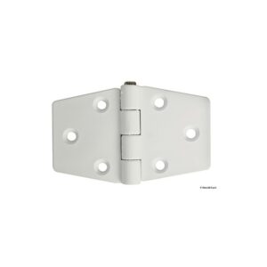 Charnière nylon reinforcé blanc 98x65 mm