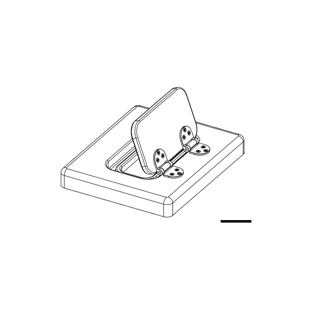 Charnière autobloquante AISI316 76x38 mm – Image 2