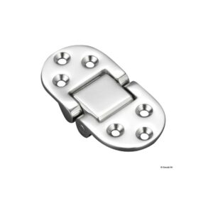Charnière inox avec trous 76x38 mm