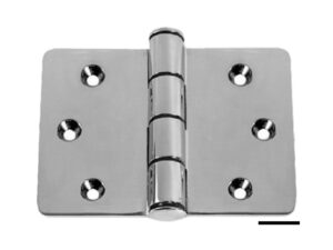 Mega charnière moulée émoussée 51x51x102 mm Inox AISI 316