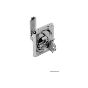 Fermeture tournante inox avec serrure 50x55 mm