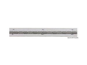 Charnière barres 2m inox poli miroir 30 mm