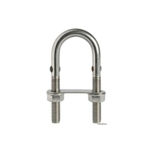 Cavalier en U inox avec ronde pincé