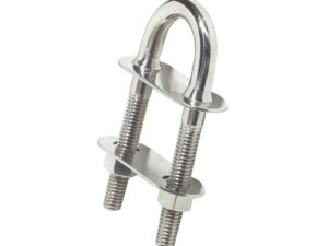 Cavalier U raccord conique inox poli mir 100x9,5mm