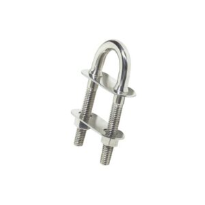Cavalier U raccord conique inox poli mir 100x9,5mm