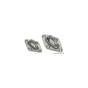Pontet sur platine inox 37x59 mm