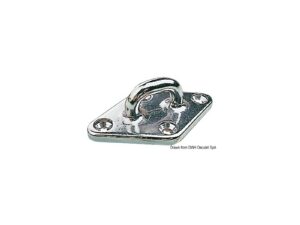 Pontet AISI316 avec 4 vis 79x49 mm Inox AISI 316