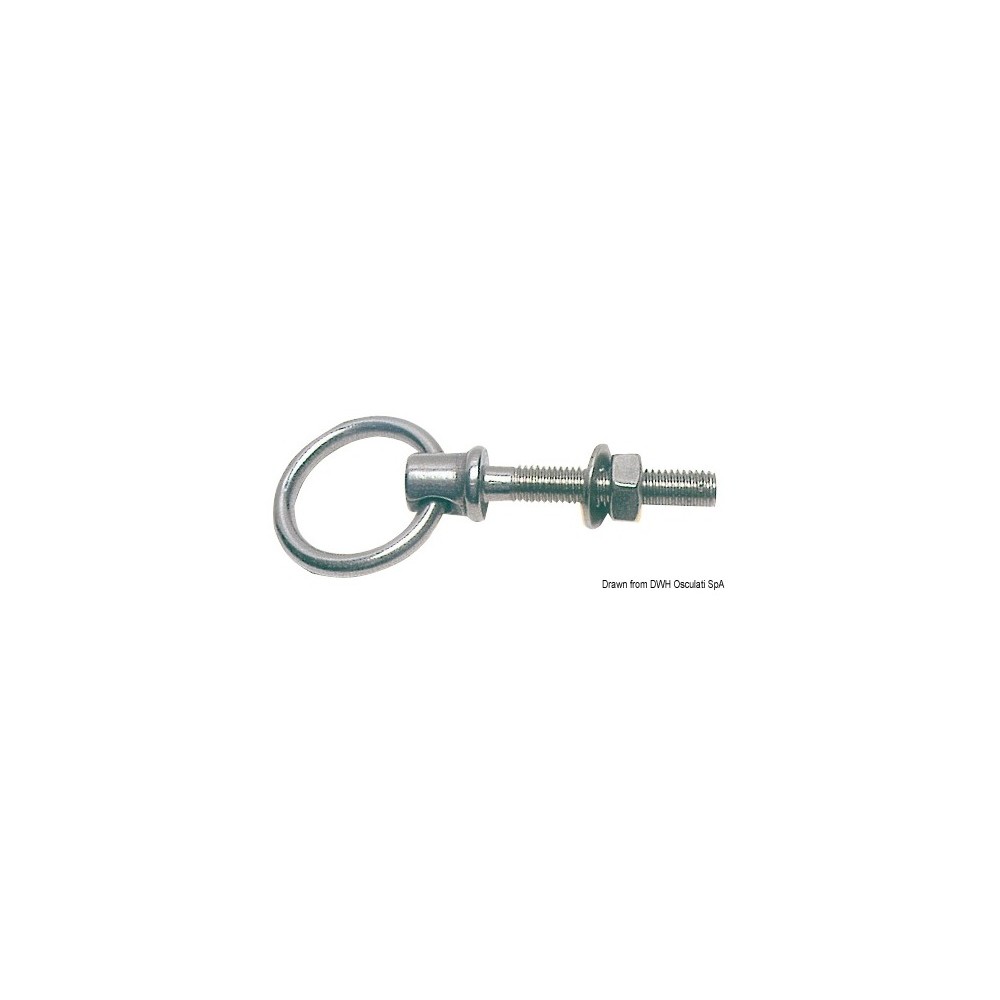 Anneau mobile sur tige inox 10 mm