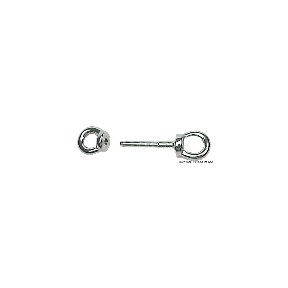 Anneau double inox 10x80 mm