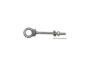 Anneau à tige AISI316 10x100 mm Inox AISI 316