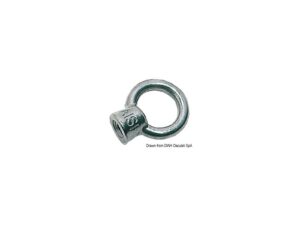 Ecrou à œil femelle AISI316 32,6 mm Inox AISI 316