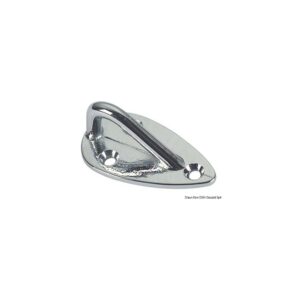 Anneau vis sans tête laiton chromé 80x35x25 mm marine inox