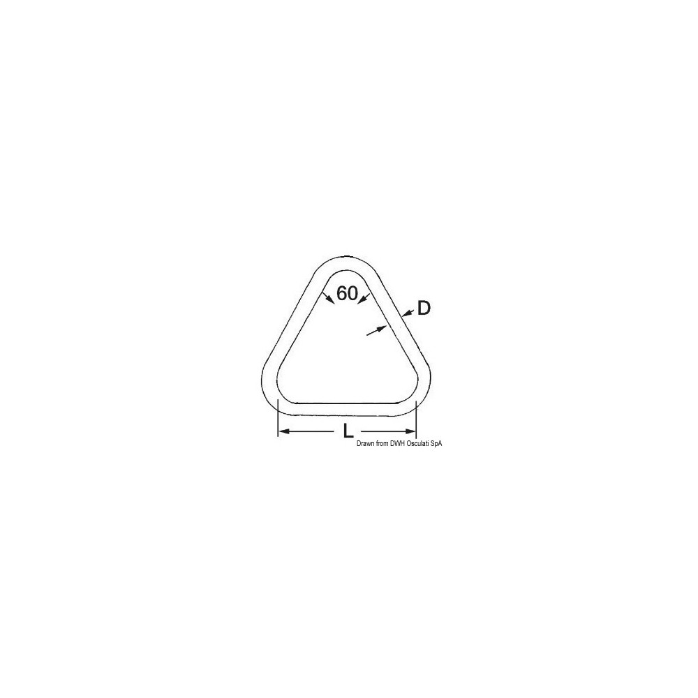 Anneau triangulaire 4x20 mm – Image 2
