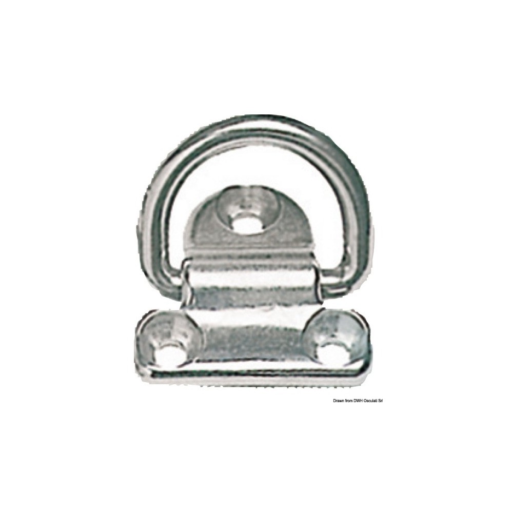 Anneau rabattable 3 trous AISI316 65x64 mm