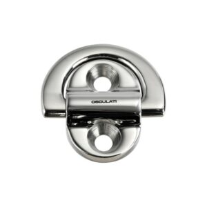 Anneau rabattable 45x45mm simple 6mm 2 trous Charge de rupture kg 1800