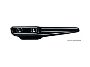 Taquet coinceur nylon noir 155 mm