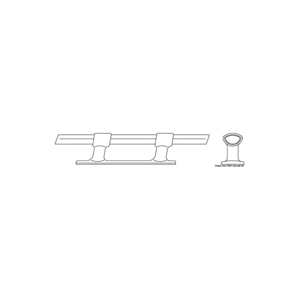 Taquet laiton chromé et acajou – Image 2