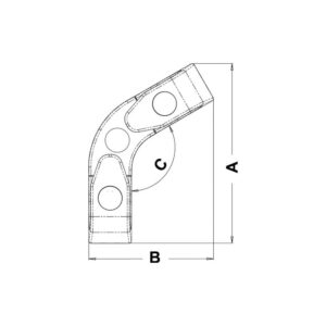 Chaumard à galets 120°