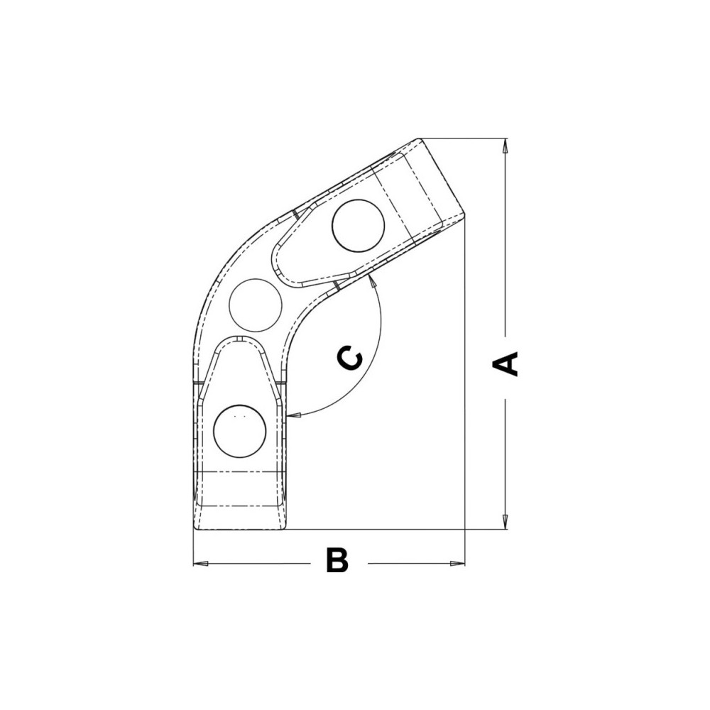 Chaumard à galets 120°