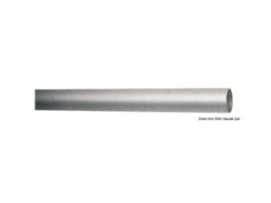 Tube alliage léger anodisé Ø 60x1,5mm x 3m blanc