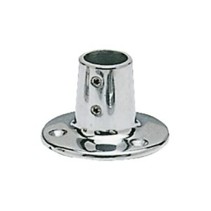 Platine ronde p. balcon AISI316 90° 25 mm