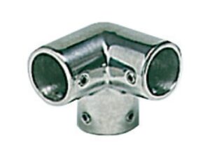 Raccord angle à 3 voies AISI316 90° 22 mm Inox AISI 316