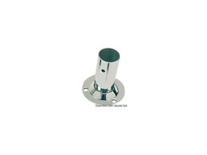 Platine ronde en tôle AISI316 90° 22 mm Inox AISI 316