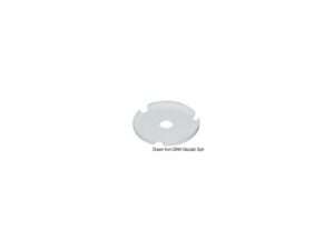 Platine rectangulaire en tôle AISI316 90° 22 mm Inox AISI 316