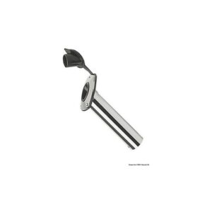 Porte-canne à encastrer laiton chromé 42 mm