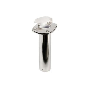 Porte-canne à encastrer vertical en inox 42 mm