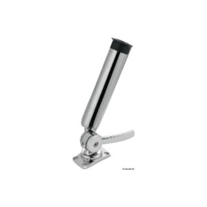 Porte-canne orientable en acier inoxydable 316 pour fixation sur plan