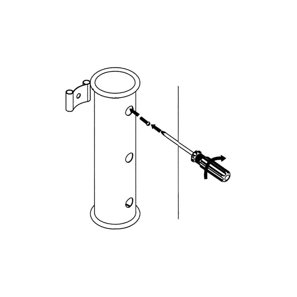 Paire de porte-cannes fixation à paroi AISI 316 – Image 4