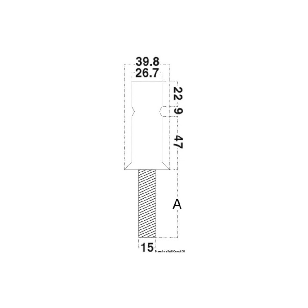 Base chandelier AISI316 30 x 2 mm – Image 2