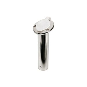 Porte-canne 75° AISI 316 capuchon blanc