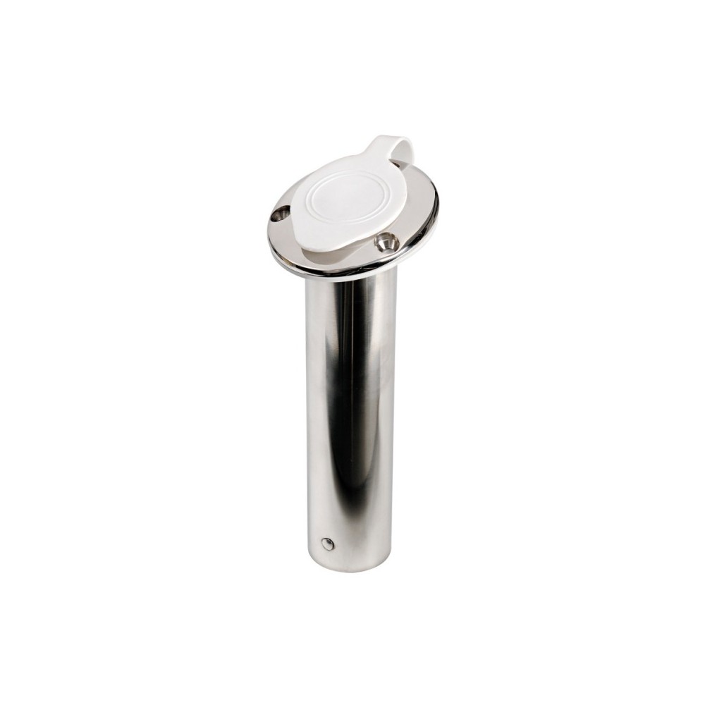 Porte-canne 75° AISI 316 capuchon blanc