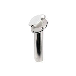Porte-canne 60° AISI 316 capuchon blanc