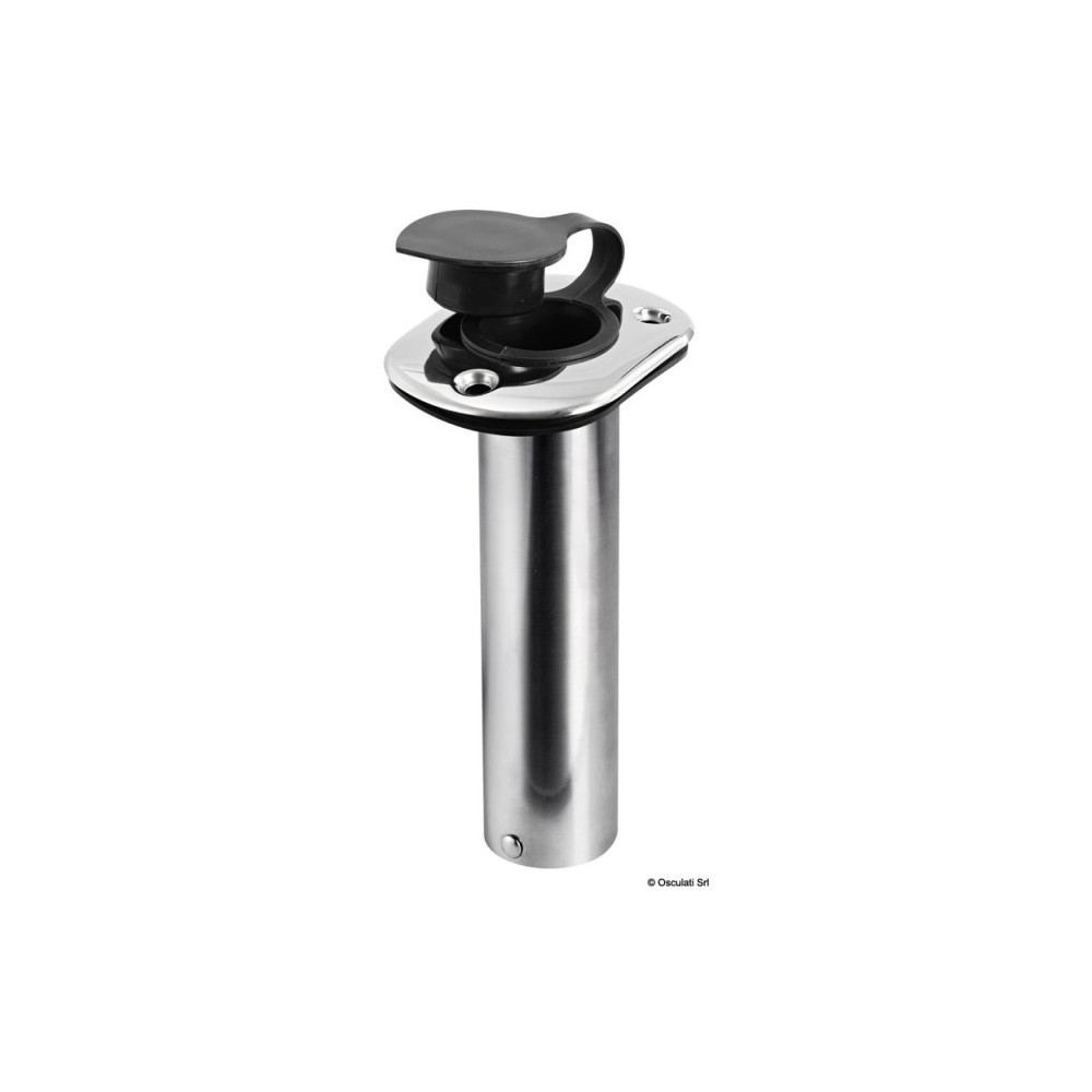 Porte-canne à encastrer inox 42 mm 90° – Image 2