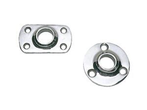 Platine balcon ronde 90° 25 mm