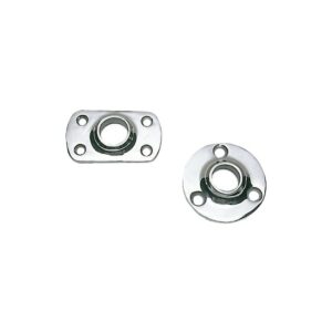 Platine balcon rectangulaire 90° 25 mm