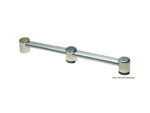 Main-courante passant oval en aluminium Aluminium 40×20 mm