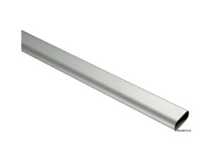 Tube ovale poli et anodisé 40x20 mm