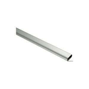 Tube ovale poli et anodisé 40x20 mm