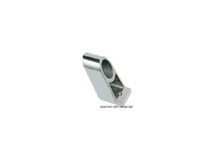 Support main-courante central laiton chromé 22 mm