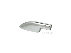 Support main-courante terminal laiton chromé 22 mm