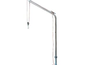 Bossoir pivotant inox tube 40 mm 125 kg par paire