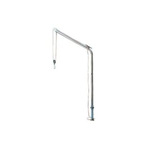 Bossoir pivotant inox tube 40 mm 125 kg par paire