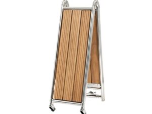 Passerelle pliable AISI316/iroko 160 cm Inox AISI 316
