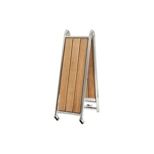 Passerelle pliable AISI316/iroko 160 cm Inox AISI 316